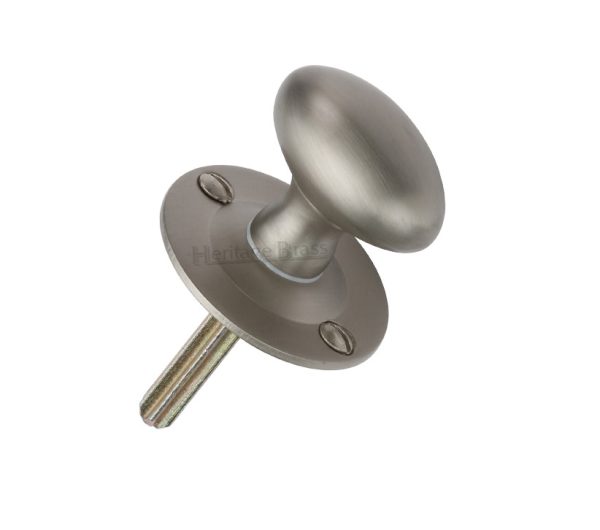 Heritage Brass Oval Hex/Rack Key Without Bolt, Satin Nickel