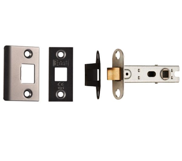 Eurospec Standard 2.5 Inch Or 3 Inch Tubular Latches (Bolt Through), Matt Bronze