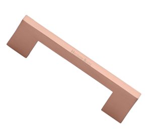 Heritage Brass Metro Design Cabinet Pull Handle (Various Lengths), Satin Rose Gold