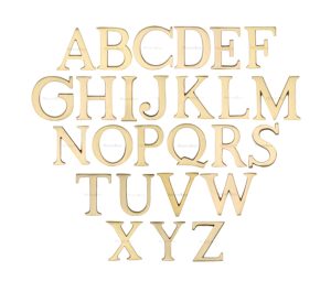 Heritage Brass A-Z Pin Fix Letters (51Mm - 2"), Satin Brass