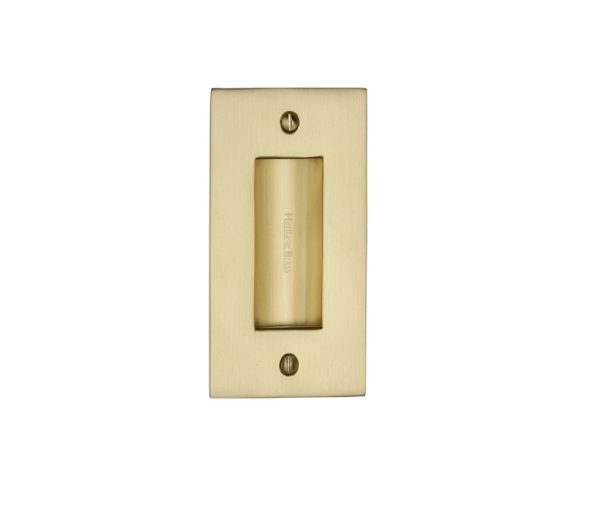 Heritage Brass Flush Pull Handle (102Mm Or 152Mm), Satin Brass