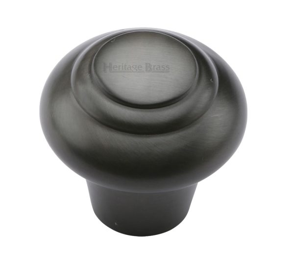 Heritage Brass Round Bead Design Cabinet Knob (32Mm Or 38Mm), Matt Bronze