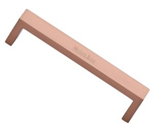 Heritage Brass Metro Design Cabinet Pull Handle (101Mm, 128Mm, 160Mm Or 192 C/C), Satin Rose Gold