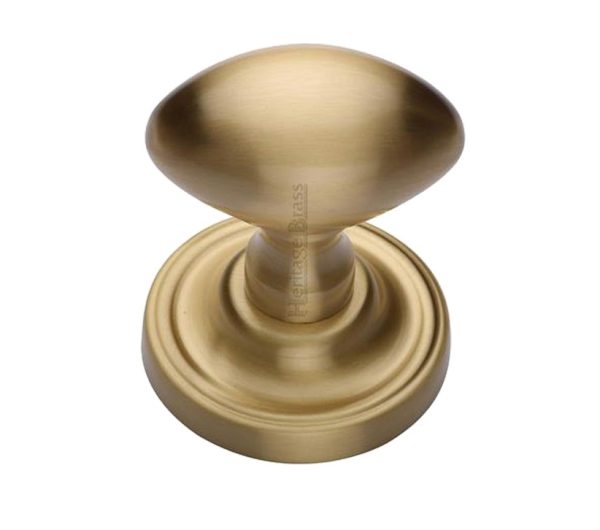 Heritage Brass Chelsea Mortice Door Knobs, Satin Brass (Sold In Pairs)