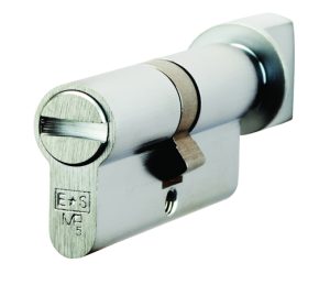 Eurospec Mp5 Euro Profile British Standard 5 Pin Bathroom Cylinder & Turn, (70Mm) Various Finishes