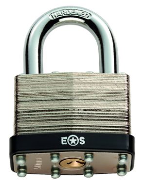 Eurospec Standard Shackle Laminated Steel Padlock, Various Sizes 30Mm-50Mm (Keyed To Differ)