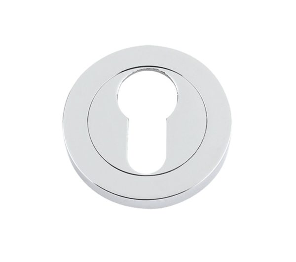 Euro Profile Escutcheons, Polished Chrome