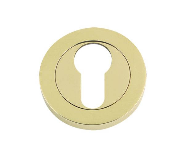 Euro Profile Escutcheons, PVD Stainless Brass