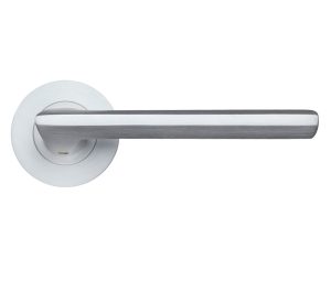 Zoo Hardware Da-T Virottia Satin Chrome Door Handles (Sold In Pairs)