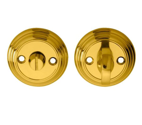 Delamain Large Thumbturn & Release (55Mm Diameter), Polished Brass