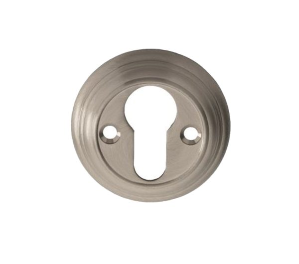 Delamain Euro Profile Escutcheon, Satin Nickel