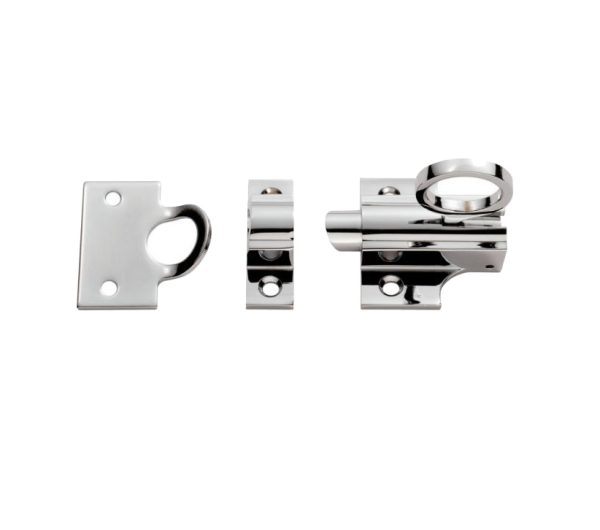 Fan Light Window Catches, Polished Chrome