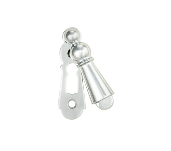 Large Covered Standard Profile Escutcheon, Polished Chrome