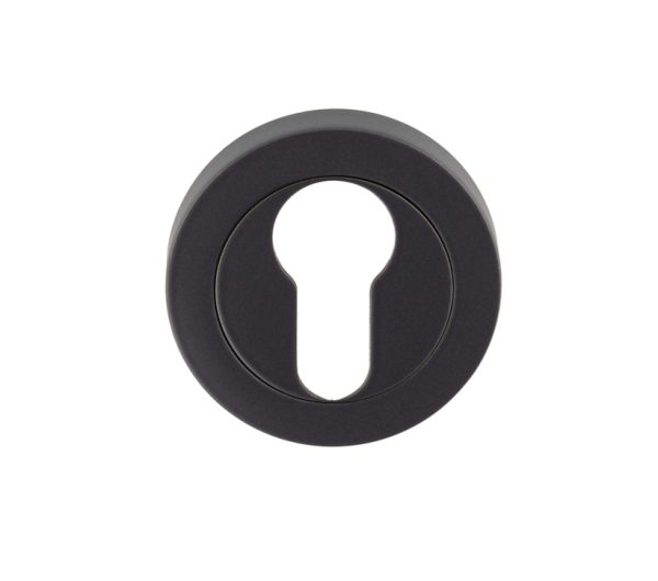 Euro Profile Escutcheon, Matt Black