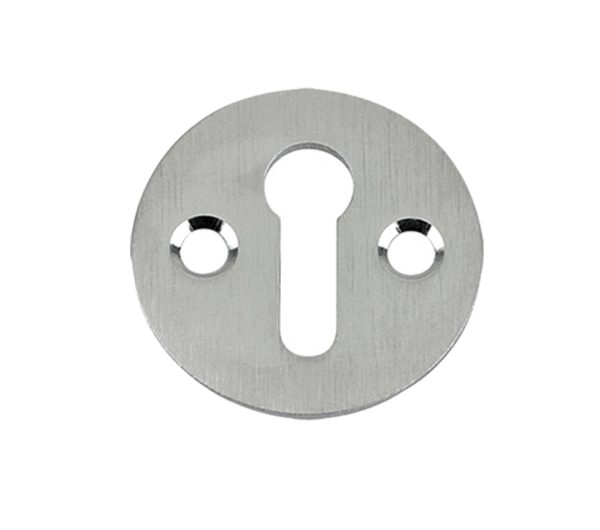 Zoo Hardware Fulton & Bray Standard Profile Victorian Escutcheon, Satin Chrome