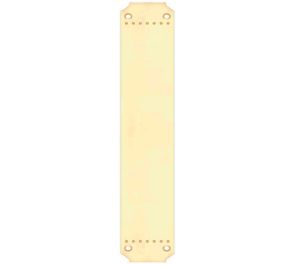 Fulton & Bray Cast Brass Art Nouveau Finger Plate (370Mm X 64Mm), Polished Brass