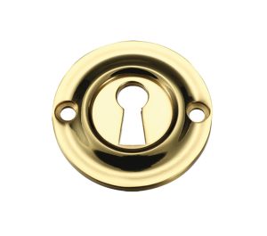 Zoo Hardware Fulton & Bray Standard Profile Escutcheon, Polished Brass