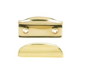 Zoo Hardware Fulton & Bray Window Sash Lift, Polished Brass