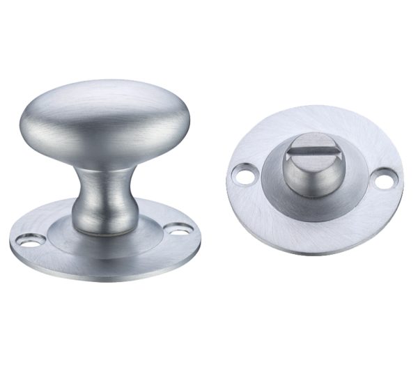 Zoo Hardware Fulton & Bray Oval Turn & Release (36Mm), Satin Chrome