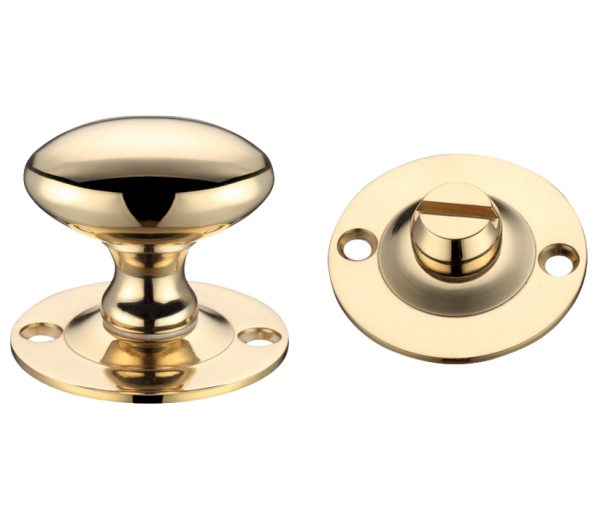 Zoo Hardware Fulton & Bray Oval Turn & Release (36Mm), Polished Brass