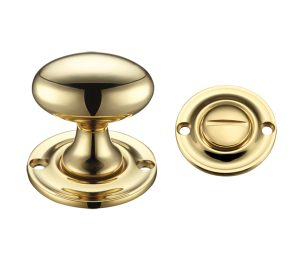 Zoo Hardware Fulton & Bray Oval Turn & Release (42Mm), Polished Brass -