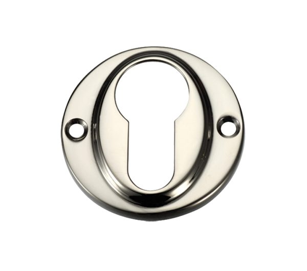 Zoo Hardware Fulton & Bray Euro Profile Escutcheon, Pvd Stainless Nickel