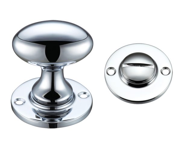 Zoo Hardware Fulton & Bray Oval Turn & Release (40Mm), Polished Chrome -