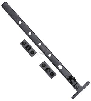 M Marcus Casement Fastener (10" Or 12"), Smooth Black Iron