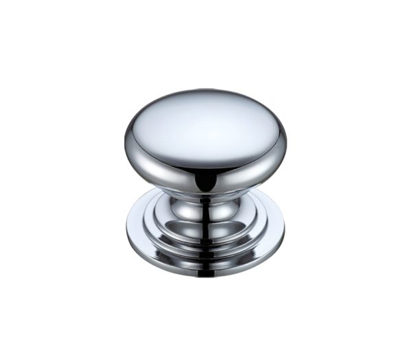 Victorian Cupboard Knob, Polished Chrome