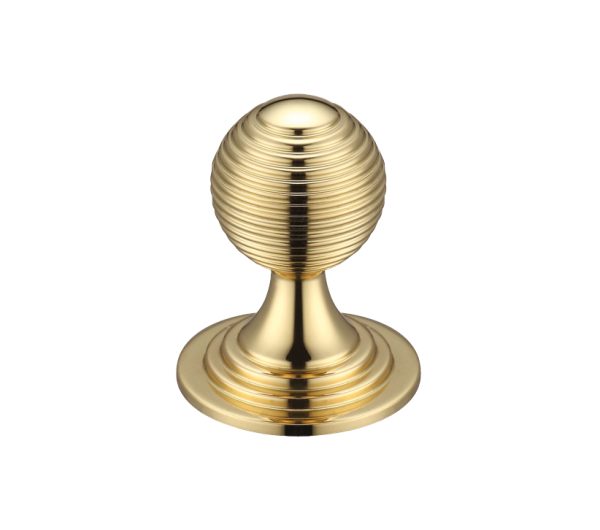 Zoo Hardware Fulton & Bray Queen Anne Ringed Cupboard Knob (25Mm, 32Mm Or 38Mm), Polished Brass