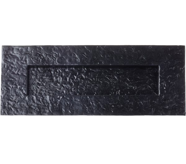 Zoo Hardwarefoxcote Foundries Postal Knocker Letter Plate (274Mm X 107Mm), Black Antique