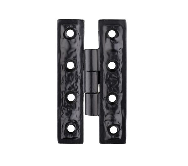 Zoo Hardware Foxcote Foundries H Cabinet Door Hinge, Black Antique