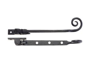 Zoo Hardware Foxcote Foundries Curly Tail Casement Stays (8", 10" Or 12"), Black Antique