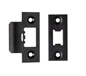 Eurospec Forend & Strike Pack For Tls Heavy Duty Tubular Latches, Matt Black