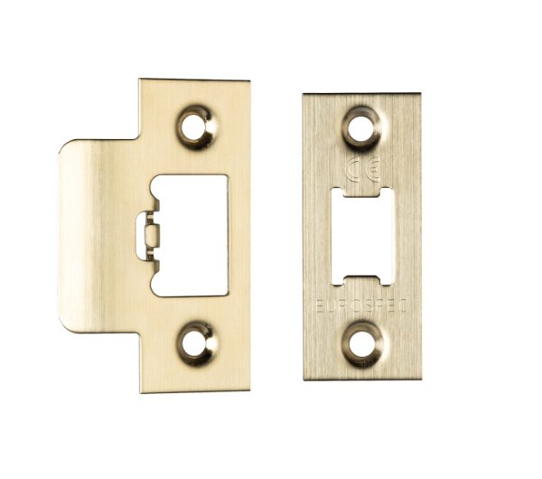 Eurospec Forend & Strike Pack For Tls Heavy Duty Tubular Latches, Satin Brass