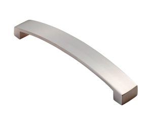 Fingertip Curva Bow Cabinet Pull Handles (160Mm Or 224Mm C/C), Satin Nickel