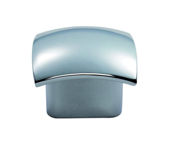 Fingertip Helio Cupboard Knob, Polished Chrome