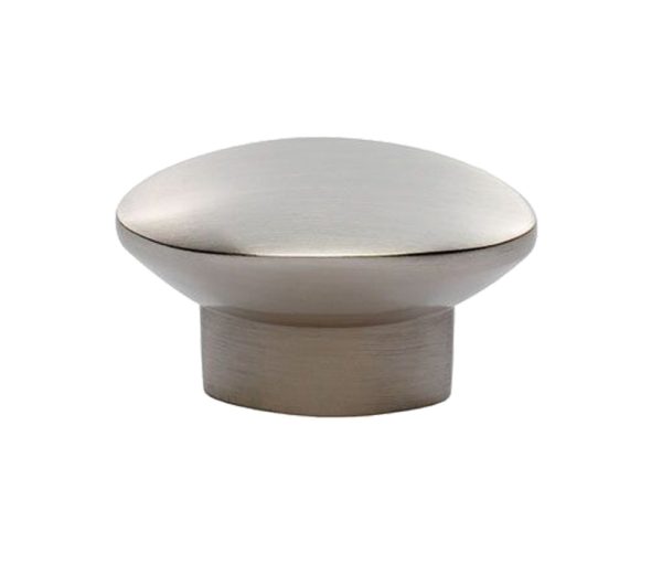 Fingertip Elias Cupboard Knob, Satin Nickel