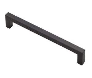 Fingertip Block Cabinet Pull Handles (160Mm Or 320Mm C/C), Matt Black