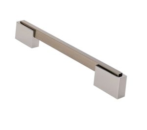 Fingertip Aria Cupboard Pull Handle (223Mm Or 320Mm C/C), Satin Nickel & Polished Chrome