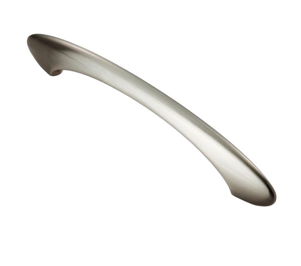 Fingertip Belli Cabinet Pull Handle (160mm C/C), Satin Nickel