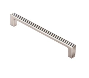 Fingertip Darini Cabinet Pull Handle (160Mm C/C), Satin Nickel