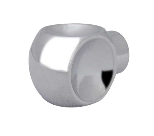 Frelan Hardware Cubo Cabinet Knob (12Mm Diameter), Polished Chrome