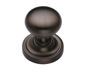 Heritage Brass Hampstead Mortice Door Knobs, Matt Bronze (Sold In Pairs)