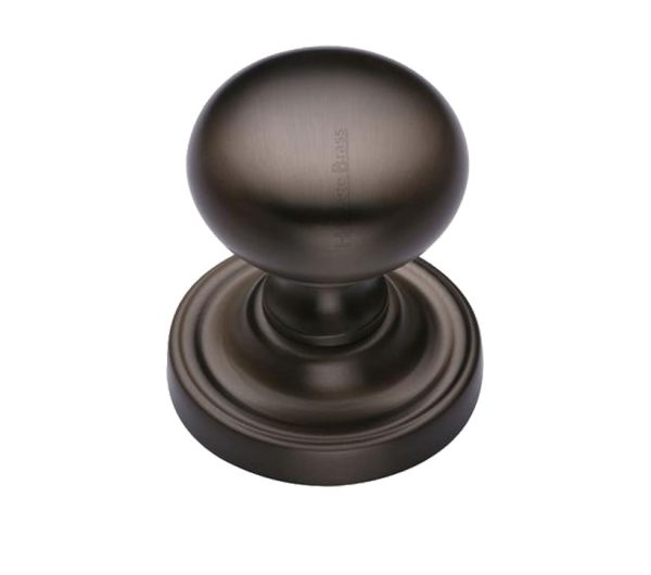 Heritage Brass Hampstead Mortice Door Knobs, Matt Bronze (Sold In Pairs)