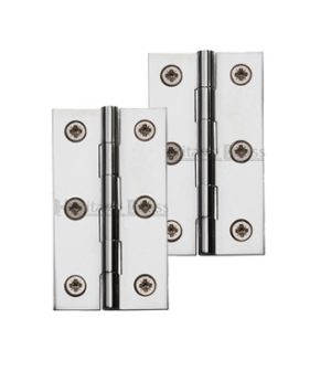 Heritage Brass Extruded Brass Cabinet Hinges (Various Sizes), Polished Chrome (Sold In Pairs)