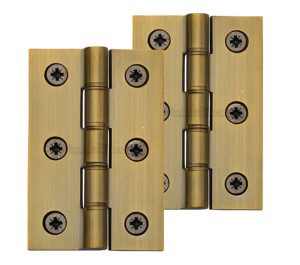 Heritage Brass 3 Inch Heavier Duty Double Phosphor Washered Butt Hinges, Antique Brass (Sold In Pairs)