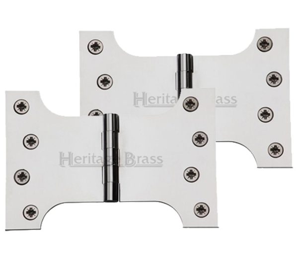 Heritage Brass 6 Inch Parliament Hinges, Polished Chrome (Sold In Pairs)