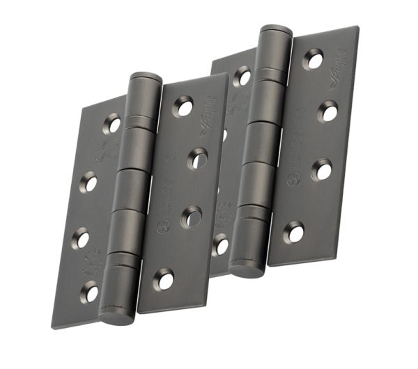 Eurospec 4 Inch Grade 13 Plain Ball Bearing Hinges, Matt Bronze (Sold In Pairs)