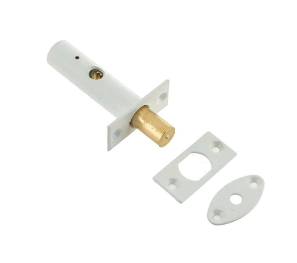 Frelan Hardware Mortice Rack Bolt (28Mm Backset), White